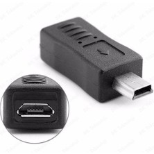 BK Teknoloji Mini-Usb (Erkek) To Micro-Usb (Dişi) Data-Şarj Çevirici Adaptör