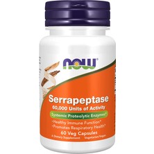 Now Supplements Serrapeptase Enzyme 60 Vegan Kapsül