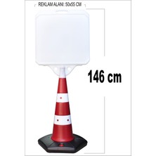 Burada Reklam ve Medikal Reklam Park Dubası Uzun Jumbo 55X50 Otopark Kaldırım Yönlendirme A+ Plastik 146 cm