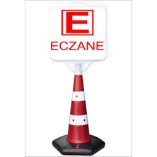 Burada Reklam ve Medikal Reklam Park Dubası Uzun Jumbo 55X50 Eczane Kaldırım Yönlendirme A+ Plastik 146 cm