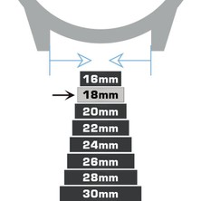 Saatse 18MM Açık Kahverengi Taba Saat Kordonu Kayış