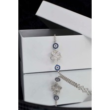 Parmas Design Yıldız ve Göz Kadın 925 Ayar Gümüş Kadın Bileklik