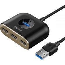 Baseus 1mt 4in1 USB Hub Adaptör Usb3.0 To Usb3.0*1+Usb2.0*3 Yüksek Hız Veri Tranferi USB Çoğaltıcı