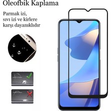 CepStok Oppo A16  Cam 5d Tam Kaplayan 9h Temperli Ekran Koruyucu