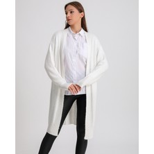 Laden Triko  Oversize Pamuklu Yumuşak Salaş Uzun Hırka