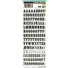 Mecanorma Harfler Transfer Şablon Letraset Pf 221 10.4 mm