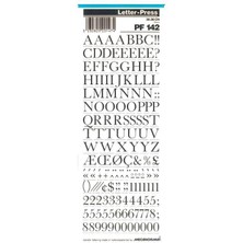 Mecanorma Harfler Transfer Şablon Letraset Pf 142 10 mm