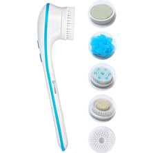 Dempower 5 Başlıklı Elektronik Duş Fırçası & Spa Masaj Aleti Banyo Seti 30 cm