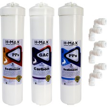 H-Max Inline Kapalı Kasa Su Arıtma Cihazı Ilk 3 Filtre - 0052