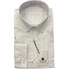 Torivalli Collection Dar Kesim Mevsimlik Düz Renk Erkek Gömlek