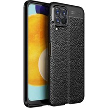 Microcase Samsung Galaxy M33 5g Leather Tpu Silikon Kılıf - Siyah