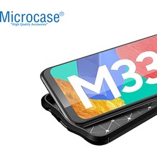 Microcase Samsung Galaxy M33 5g Leather Tpu Silikon Kılıf - Siyah