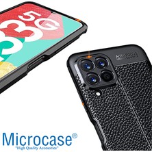 Microcase Samsung Galaxy M33 5g Leather Tpu Silikon Kılıf - Siyah