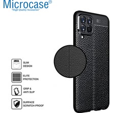 Microcase Samsung Galaxy M33 5g Leather Tpu Silikon Kılıf - Siyah