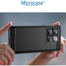 Microcase Samsung Galaxy M33 5g Brushed Carbon Fiber Silikon Kılıf - Siyah