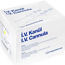 Bıçakcılar Bıçakçılar Iv Kanül Sarı 24G 50 Adet x 10 Kutu (1 Koli)