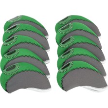 Strade Store 10PCS - Renkler Neopren Golf Kulübü Demir Kafa Kapağı Yeşil Için Head Covers (Yurt Dışından)