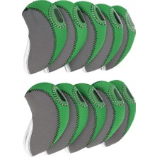 Strade Store 10PCS - Renkler Neopren Golf Kulübü Demir Kafa Kapağı Yeşil Için Head Covers (Yurt Dışından)