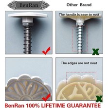 HaiTun 50G Mooncake Kalıp Üç Boyutlu Kiraz Çiçeği Çiçekler Set Dıy El Basın Paltolar Pasta Kullanımlık Mutfak Pişirme Aracı | Pişirme ve pasta Araçları (Yurt Dışından)