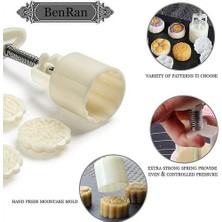 HaiTun 50G Mooncake Kalıp Üç Boyutlu Kiraz Çiçeği Çiçekler Set Dıy El Basın Paltolar Pasta Kullanımlık Mutfak Pişirme Aracı | Pişirme ve pasta Araçları (Yurt Dışından)
