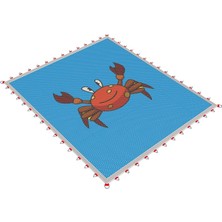 TRAMBOLİNSAN TYP-010 - Junior Trambolin Zıplama Ağı Yengeç Figür Baskılı 185cmx220cm Junior Trambolin Zıplama Ağı