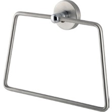 Çelik Banyo Paslanmaz Çelik Mat Karaca Yuvarlak Havluluk