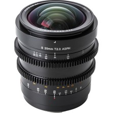 Viltrox S 20MM T2.0 Cine Lens (Panasonic/leica L)