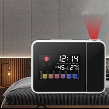 HaiTun Masa Saati Dijital Çalar Saat Projeksiyon Tavan Projektör ile Çalar Saat Sıcaklık Termometre Zaman Tarihi | Alarm Saatleri (Yurt Dışından)