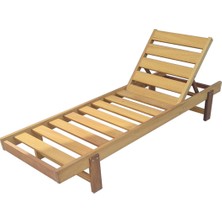 Form Outdoor Iroko Ahşap Şezlong