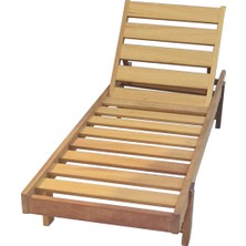 Form Outdoor Iroko Ahşap Şezlong