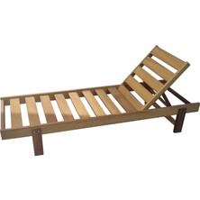 Form Outdoor Iroko Ahşap Şezlong