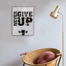 Decorita Cam Tablo | Never Give Up - 3