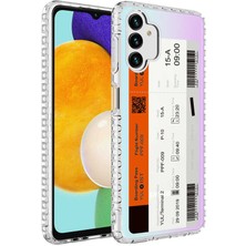 Kilifone - Galaxy A13 4g - Kılıf Kenarlı Renkli Desenli Elegans Silikon Kapak