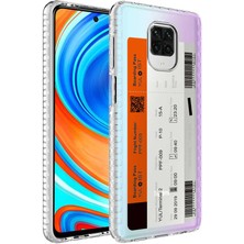 ZORE Xiaomi Redmi Note 9 Pro Kılıf Airbag Kenarlı Renkli Desenli Silikon  Elegans Kapak