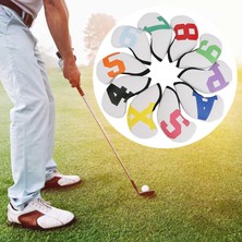 Tasteful 10 x Anti-Tıraşlama Golf Kulübü Headcover Numarası Kafa Kapak Taşıma Renkli Numaraları Koruyun (Yurt Dışından)