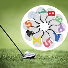 Tasteful 10 x Anti-Tıraşlama Golf Kulübü Headcover Numarası Kafa Kapak Taşıma Renkli Numaraları Koruyun (Yurt Dışından)