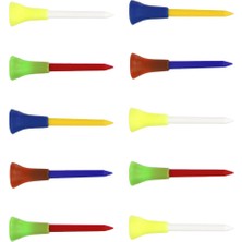 Tasteful 10 Adet Rastgele 70 mm. Plastik Golf Tees Kauçuk Yastık Çift Katmanlı Kauçuk Tees (Yurt Dışından)