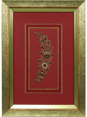 e38 EL İŞÇİLİĞİ TEZHİP TABLO 49*35 cm - 5590