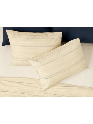 English Home Blurry Wave Pamuklu 2'li Yastık Kılıfı 50 x 70 cm Mavi