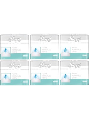 Sleepy Hasta Yatak Koruyucu 6 Lı Set 60X90 cm 180 ADET6PK*30