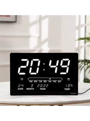 Gorgeous LED Perpetual Calendar Elektronik Saat Dijital Duvar Saati Alarm Sıcaklık Masa Saatleri Oturma Odası Dekorasyonu Yeşil