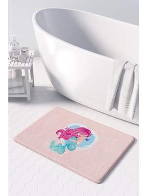 Monnhein  Mikrofiber Banyo Paspası, Kaymaz Taban, Makinede Yıkanabilir, Banyo Halısı (50X80)