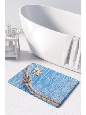 Monnhein  Mikrofiber Banyo Paspası, Kaymaz Taban, Makinede Yıkanabilir, Banyo Halısı (50X80)