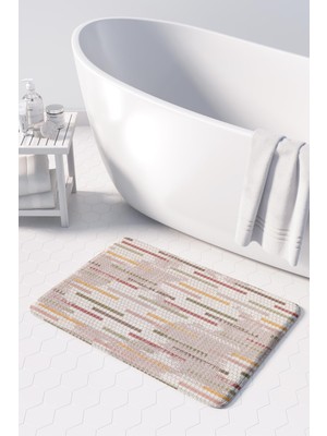 Monnhein  Mikrofiber Banyo Paspası, Kaymaz Taban, Makinede Yıkanabilir, Banyo Halısı (50X80)