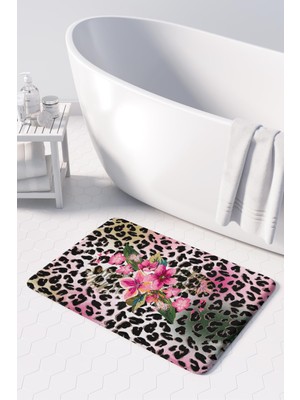Monnhein  Mikrofiber Banyo Paspası, Kaymaz Taban, Makinede Yıkanabilir, Banyo Halısı (50X80)