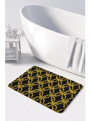 Monnhein  Mikrofiber Banyo Paspası, Kaymaz Taban, Makinede Yıkanabilir, Banyo Halısı (50X80)