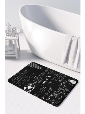 Monnhein  Mikrofiber Banyo Paspası, Kaymaz Taban, Makinede Yıkanabilir, Banyo Halısı (50X80)