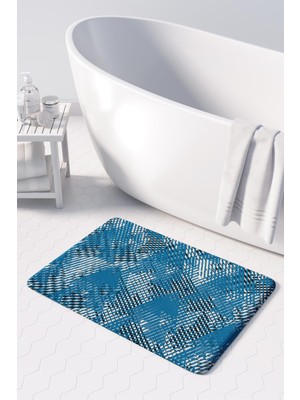 Monnhein  Mikrofiber Banyo Paspası, Kaymaz Taban, Makinede Yıkanabilir, Banyo Halısı (50X80)