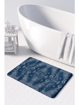 Monnhein  Mikrofiber Banyo Paspası, Kaymaz Taban, Makinede Yıkanabilir, Banyo Halısı (50X80)