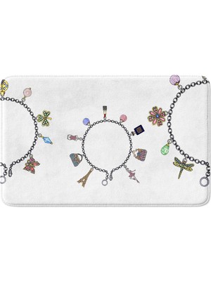 Monnhein  Mikrofiber Banyo Paspası, Kaymaz Taban, Makinede Yıkanabilir, Banyo Halısı